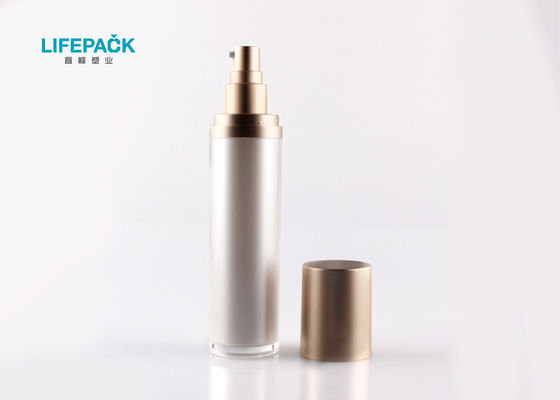 Gold Squeeze Body Lotion Pump Bottle With Cap Customized Color Painting