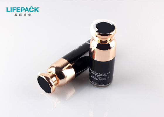 Mushroom - Type 15ml Plastic Airless Bottle Cylinder Petite Portable Sample