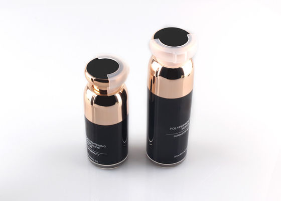 Акриловая бутылка упаковывая, выжимка лосьона крышки размера перемещения разливает безвоздушный тип по бутылкам